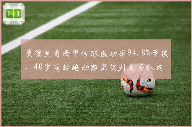 莫德里奇西甲传球成功率94.8%登顶,40岁高龄跑动距离仍列皇马队内第三